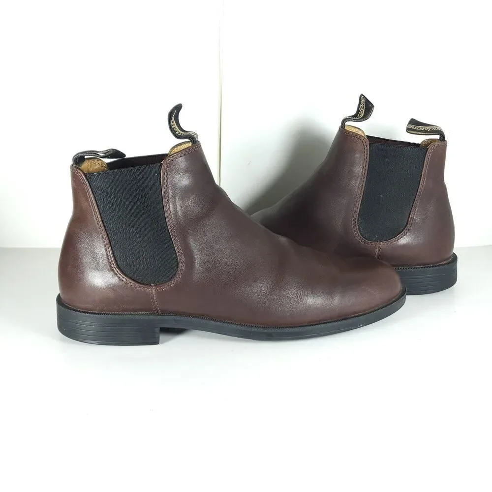 Blundstone Men's 1900 AU8,5 US9,5 Chestnut Brown Leather Ankle Chelsea Boots